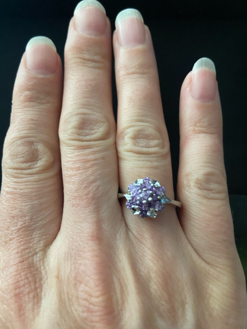 Sparkling Purple Ring